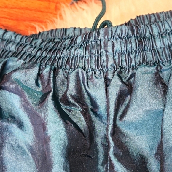 Vintage 90's Elastic Waist Windbreaker Nylon Court Athletic Pants - Picture 4 of 5